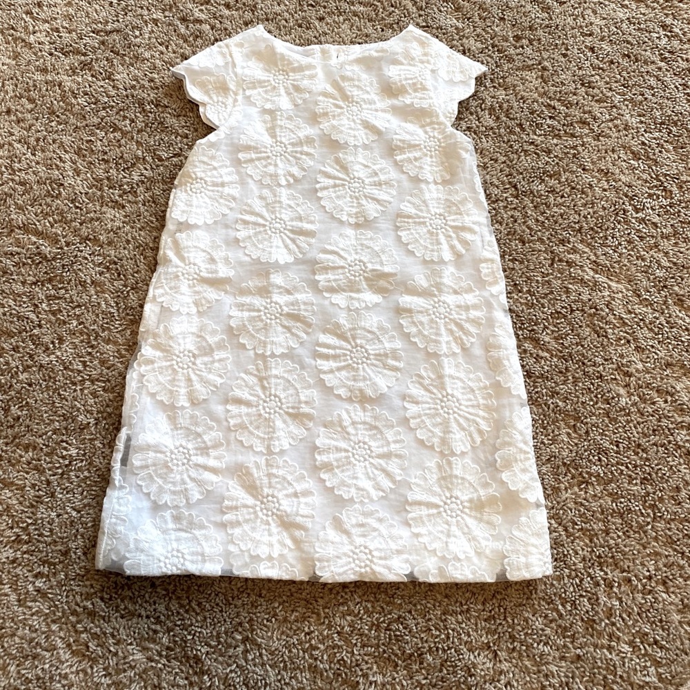 White shift dress